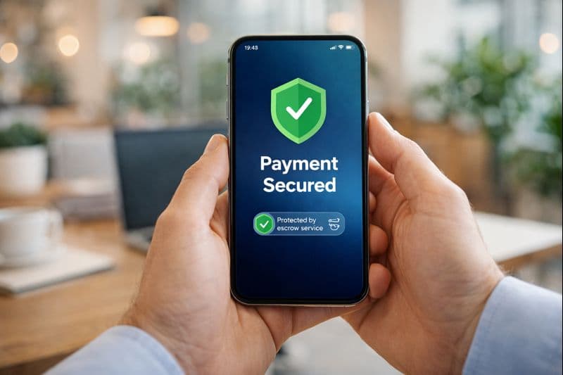 Busy professionals working in modern office